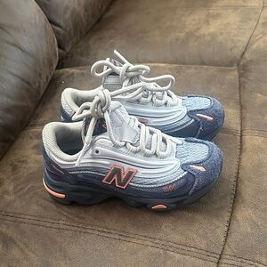 New Balance Kids' Navy and Light Gray Sneakers